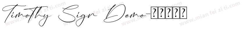 Timothy Sign Demo字体转换